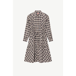 Women Midi Shirting Dress - Moroccan Brown