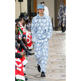 Men Suede Cap - Blue