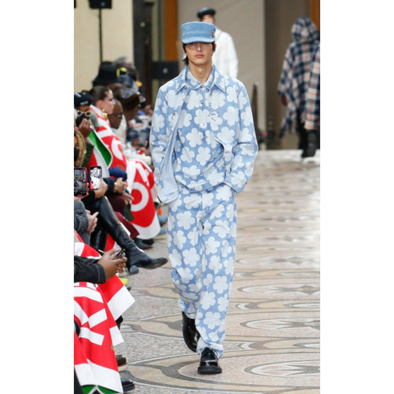 Men Suede Cap - Blue