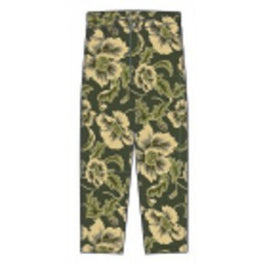 Men Printed Loose Denim Pant - Dark Khaki