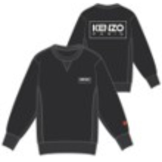 Men Kenzo Paris Oversize Sweat - Black