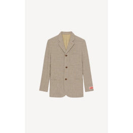 Men 3 Buttons Jacket - Dark Camel