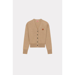 Women Crest Logo Cardigan - Tabac