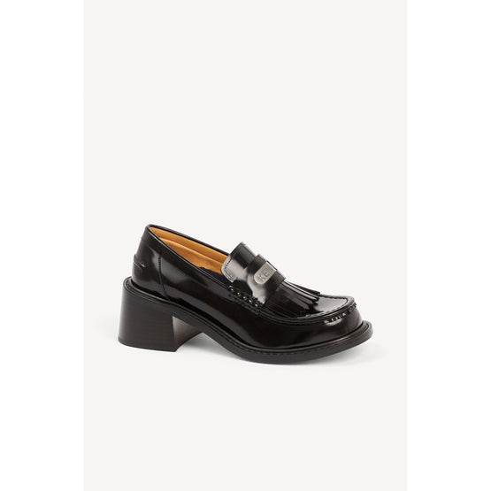 Women Kenzosmile Heeled Loafers - Black