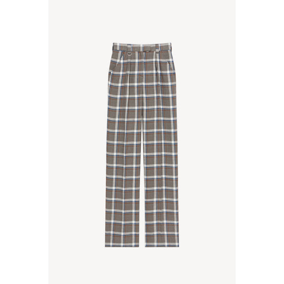 Women Tailored Wide Pant - Middle Grey