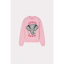 Women Kenzo Elephant Jumper - Faded Pink
