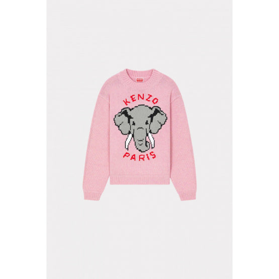 Women Kenzo Elephant Jumper - Faded Pink