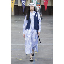 Women Printed Sailor Midi Dress - Light Blue