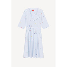 Women Printed Midi Dress - Light Blue