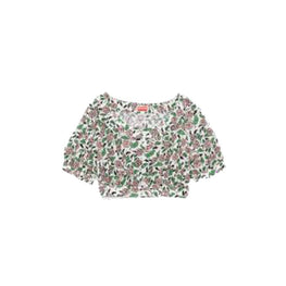 Women Cropped Blouse - Off White