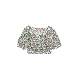 Women Cropped Blouse - Off White