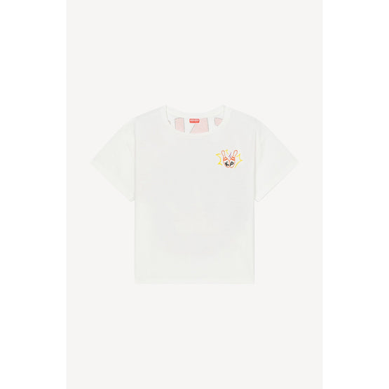 Women Bowling Elephant Relax T-Shirt - Off White
