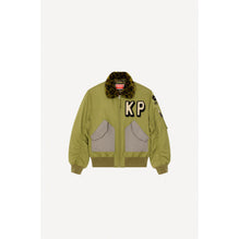 Men Flight Fur Bomber - Khaki