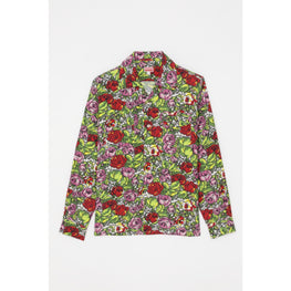 Men Hawaiian Flower Shirt - Off White