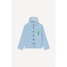 Men Stone Bleached Nautical Parka - Stone Bleached Blue Denim