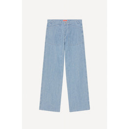 Men Stone Bleached Sailor Loose Je - Stone Bleached Blue Denim