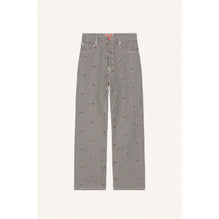 Men Rinse Striped Suisen Relaxed J - Rinse Blue Denim