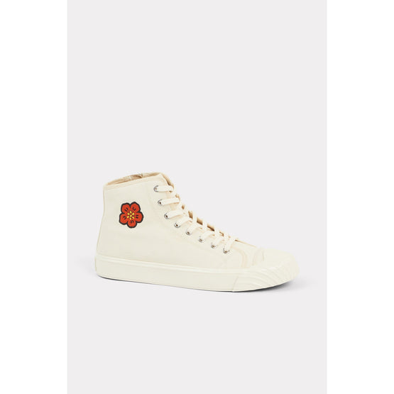 Men Kenzoschool High Top Sneakers - Cream