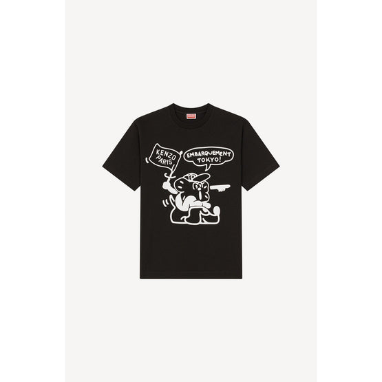 Men Boke Boy Travels Classic Ts - Black