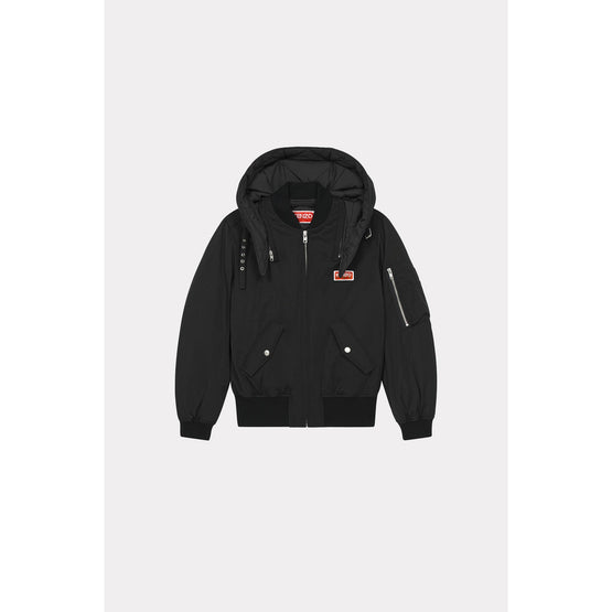 Women Short Parka - Black