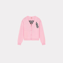 Women Tiger Varsity Cardigan - Faded Pink