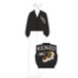 Women Tiger Varsity Cardigan - Black