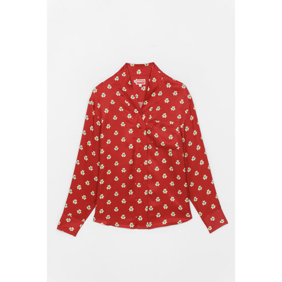 Women Kenzo Teddy Flower Shirt - Cherry