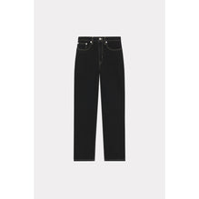 Women Solid Asagao Straight - Rinse Black Denim