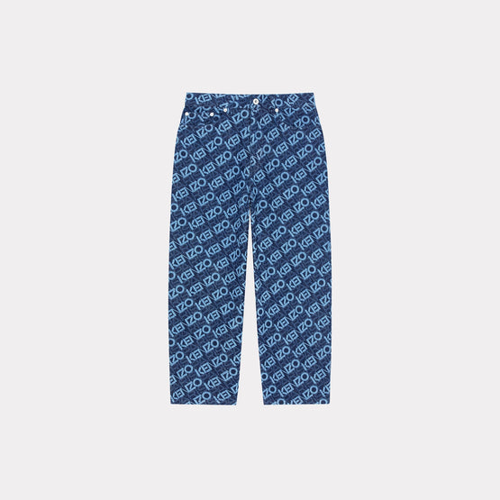 Women Monogram Sumire Cropped Fit - Rinse Blue Denim