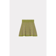 Women Popcorn Fairisle Mini Skirt - Green