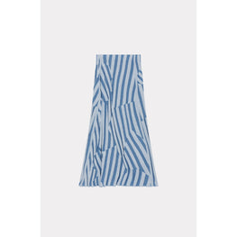 Women Kenzo Dazzle Stripe Midi Skirt - Cyan