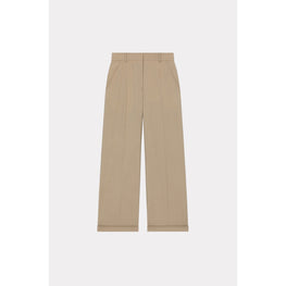 Women Tailored Pants - Dark Beige