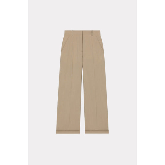 Women Tailored Pants - Dark Beige