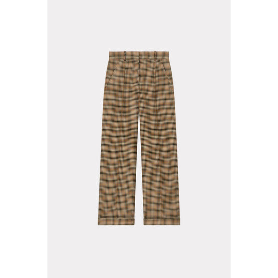 Women Tailored Regular Pants - Dark Camel