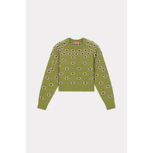 Women Popcorn Fairisle Jumper - Green