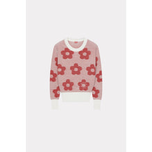 Women Flower Jacquard Jumper - Off White