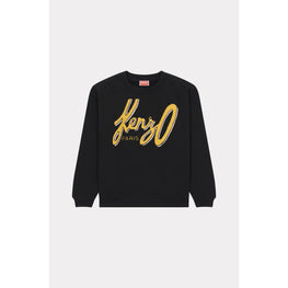 Women Graphic Regular Sweatshirt - Black
