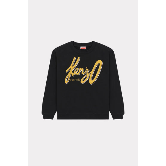 Women Graphic Regular Sweatshirt - Black