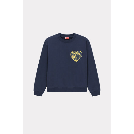 Women Hearts Regular Sweatshirt - Midnight Blue