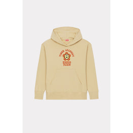 Women Graphic Oversized Hoodie - Camel