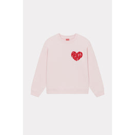 Women Hearts Regular Sweatshirt - Faded Pink