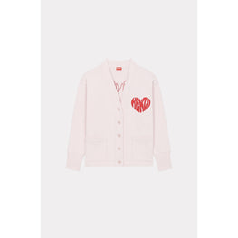 Women Kenzo Hearts Cardi Sweatshirt - Faded Pink