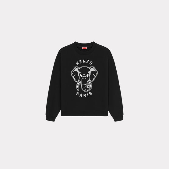 Women Ken Zo Regular Fit Sweatshirt - Black