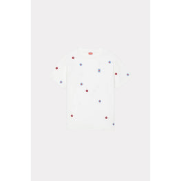 Women Allover Oversized T-Shirt - Off White