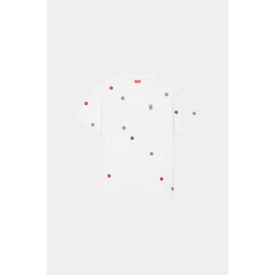 Women Allover Oversized T-Shirt - Off White