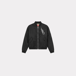 Men Tiger Varsity Flight Bomber - Black