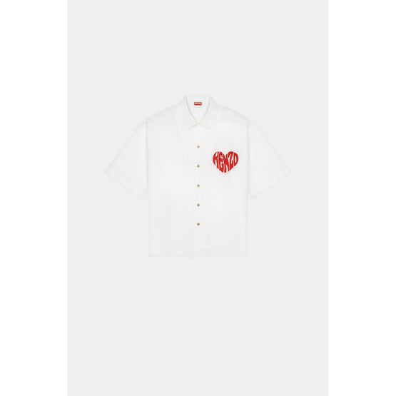 Men Kenzo Hearts Ss Shirt - White