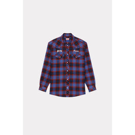 Men Rue Vivienne 1970 Western Sh - Royal Blue