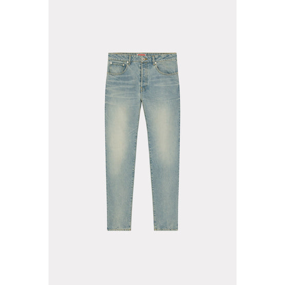 Men Medium Stone Bara Slim Jeans - Medium Stone Blue Denim