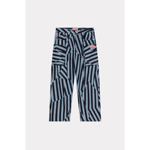 Men Dazzle Stripe Cargo Monkey Fit - Rinse Blue Denim